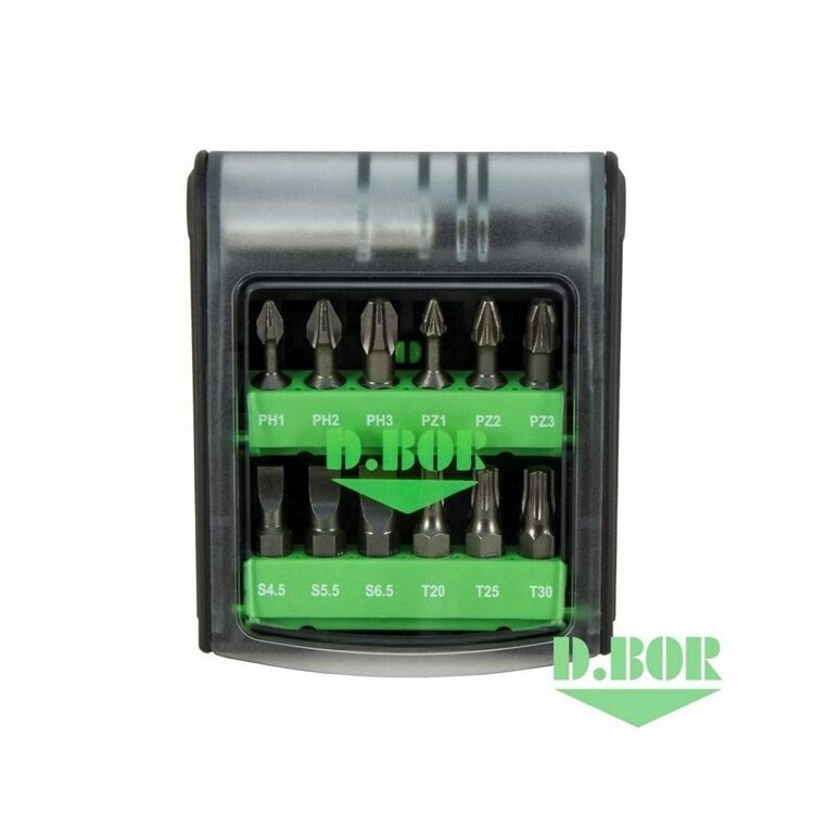 Набор бит D.BOR из 13 шт. (13-PH-PZ-SL-TORX)