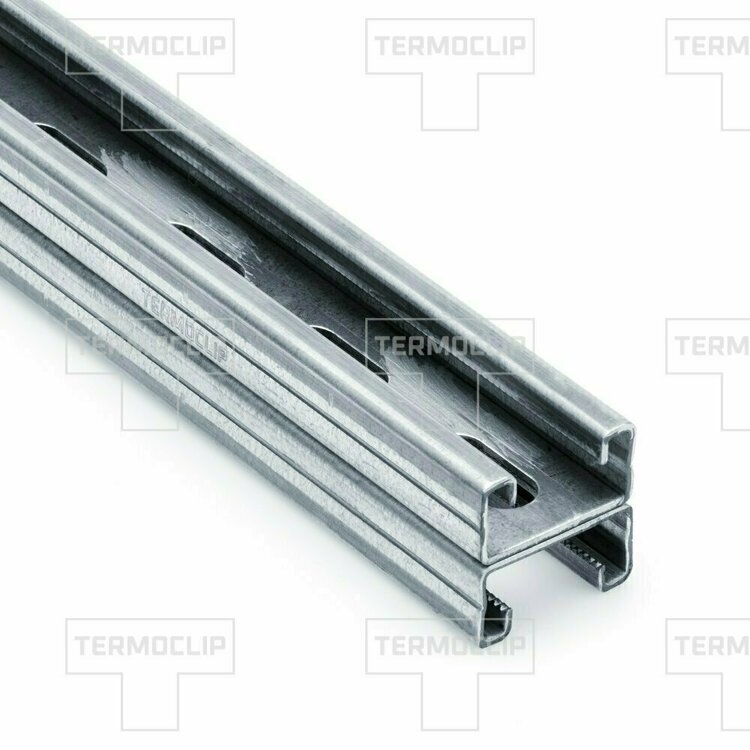 Профиль монтажный Termoclip сдвоенный 41х42Dx2,0-6000 Zn600